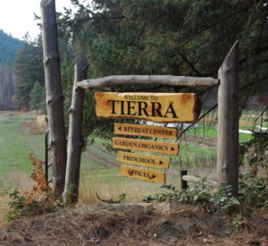 Tierra - rustic wood with painted lettering