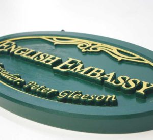 English-Embassy---CNC-routed-HDU-with-raised-lettering