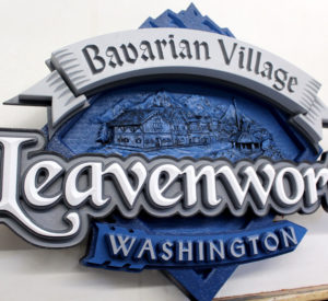 Bavarian Village Leavenworth Washington sign