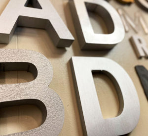 3D sign letters