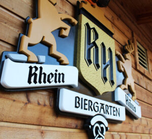 HDU sign on wooden wall