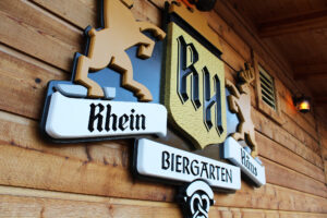 HDU sign on wooden wall