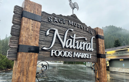 Beautiful sign for Natural Foods store