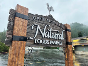 Large sign for Natural Food Store