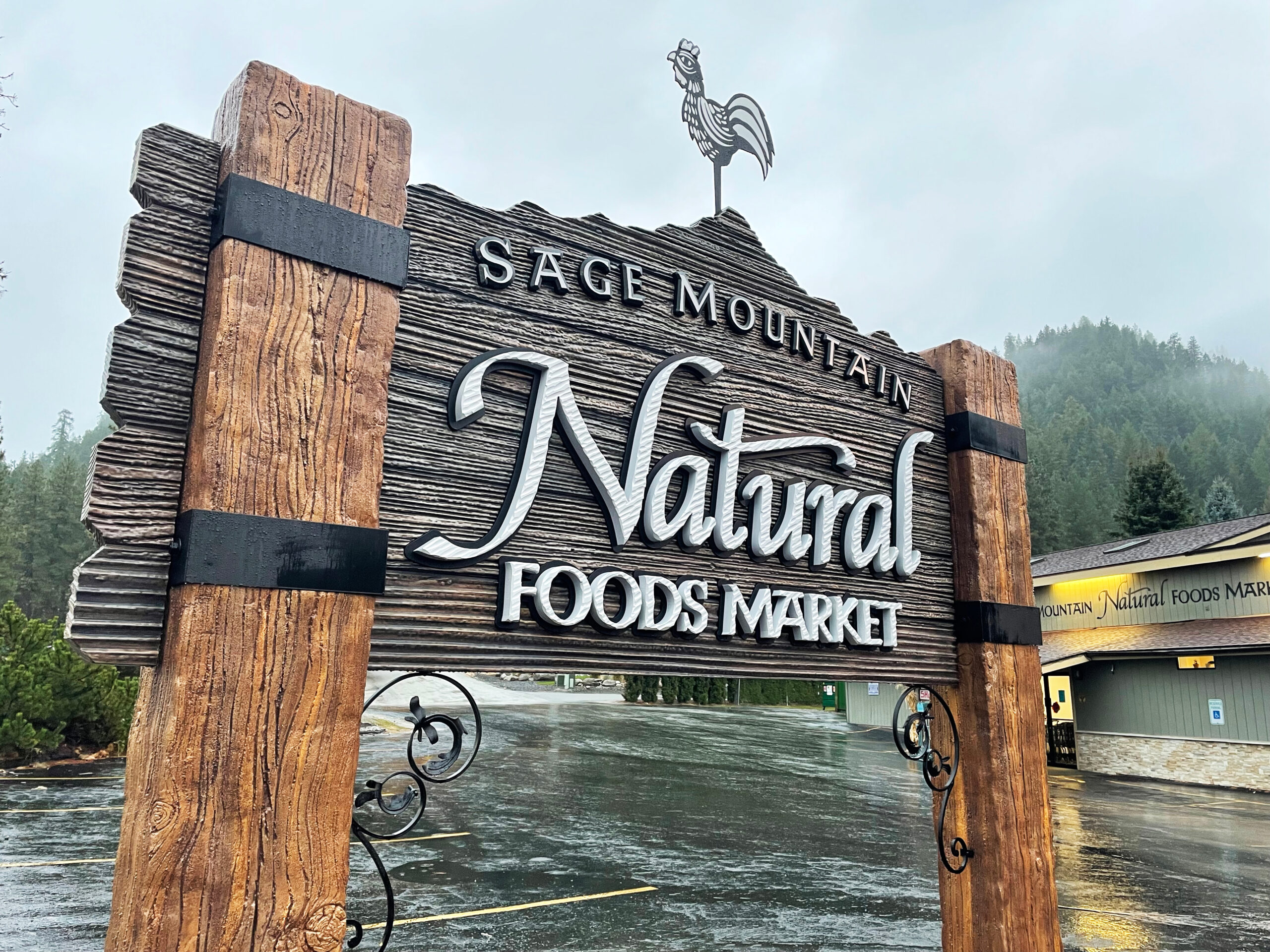 Large sign for Natural Food Store