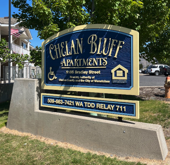 New sign made of HDU