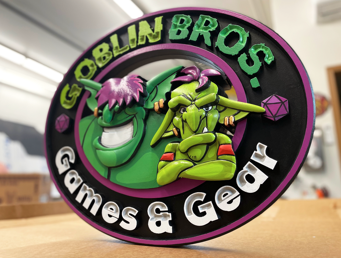 Gobllin Bros actual sign we made