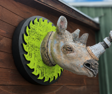 3D Sculpted rhino head